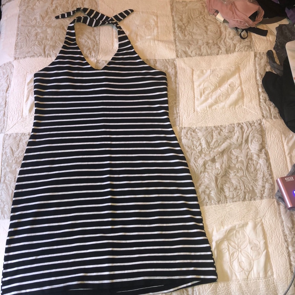Stripe beach cover up